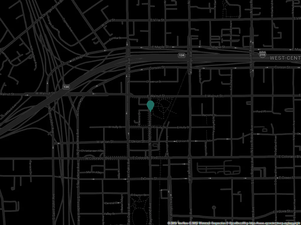 Map showing Lagree Nine at 148 N Raymond Ave, Pasadena CA